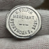 Lot of 2 Merchant W Toupin Tokens 25 Cents and 5 Cents Storthoaks Saskatchewan