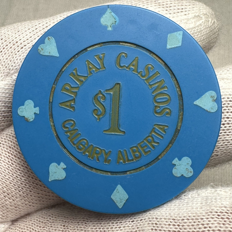 1989 Canada Calgary Alberta Arkay Casino 1$ Chip