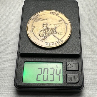 1976  California Caltech JPL Numismatic Society Space Exploration Viking Mars Medal