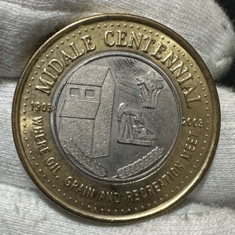 2002 Midale Saskatchewan $3 Centennial Trade Token Mainprize Regional Park
