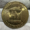 1950s UK Live Better Electrically Medallion Home Bronze Badge Watch Fob Utility Advertising Medal