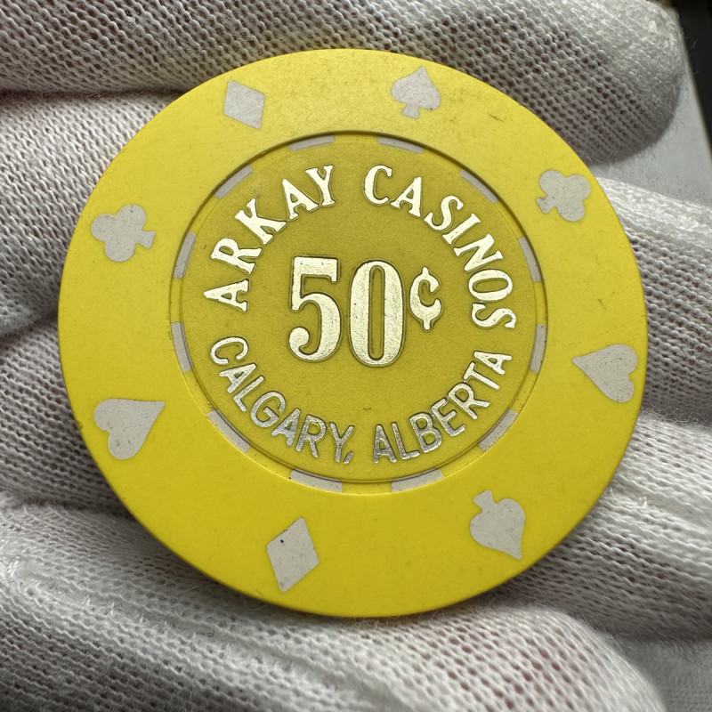 Canada Calgary 50 Cent Arkay Casino Token