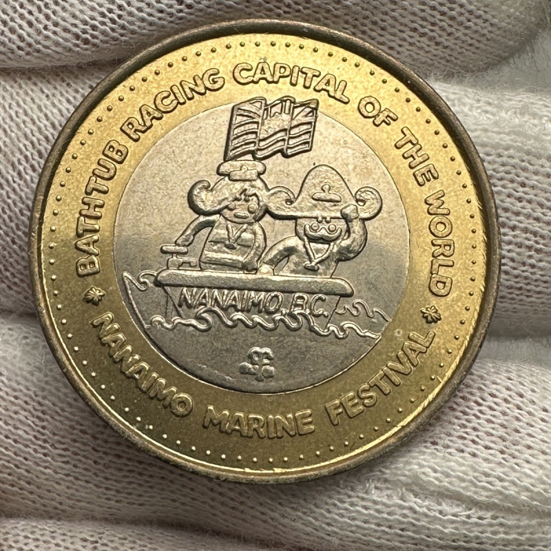 2005 Nanaimo 3 Dollar Bathtub Racing Token Marine Festival Capital of the World Good for 3 Dollars Minted 500.