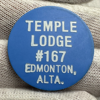 Canada Edmonton Temple Lodge 167 Plastic Token