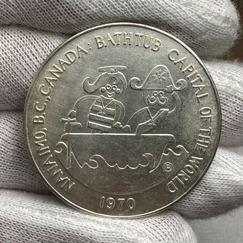 1970  Nanaimo Good For One Dollar In Trade Bathtub Race Token
