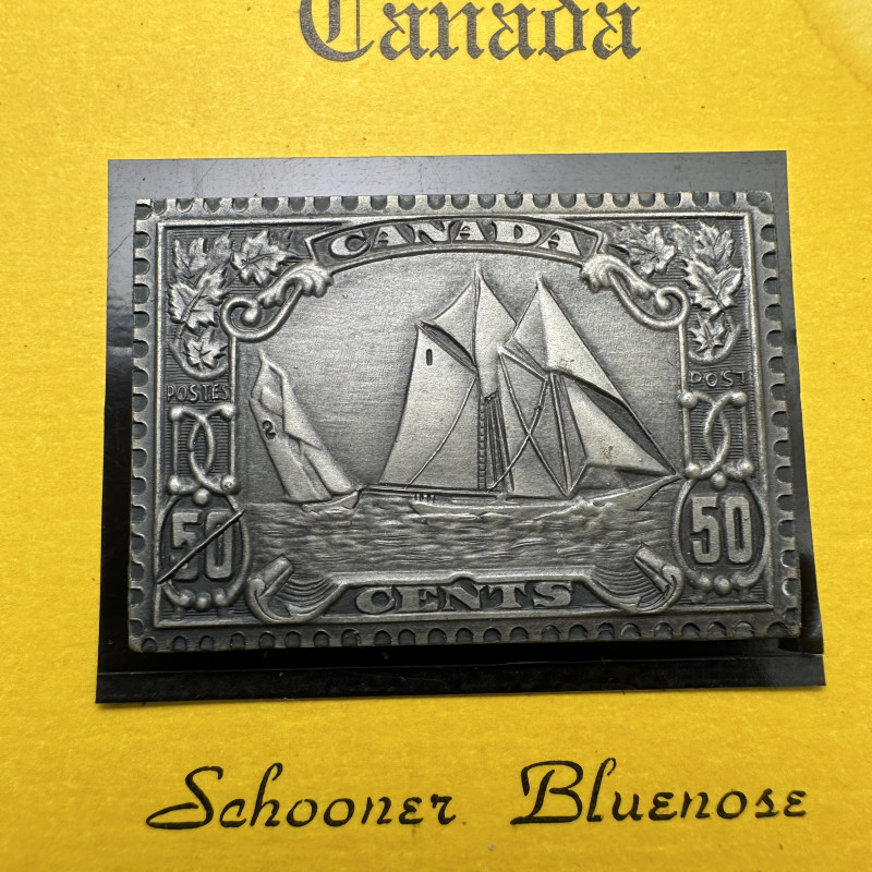 50 Cents - Canada Post Schooner Bluenose .999 Silver