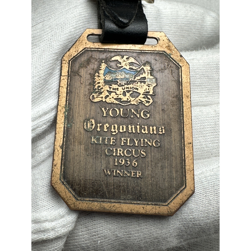 Young Oregonians Kite Flying Circus 1936 Winner Medal
