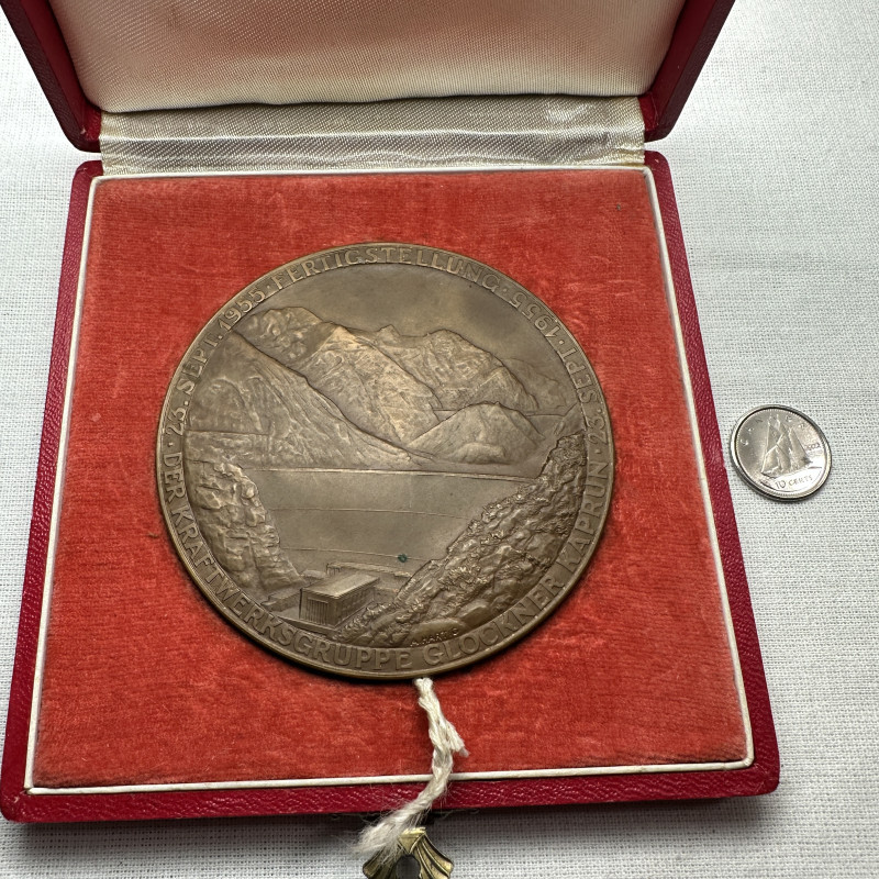 1955 Austria Kaprun power plant construction Medal