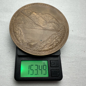 1955 Austria Kaprun power plant construction Medal