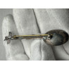 Canada Yukon sterling silver Totem spoon brooch with a silver nugget inside.