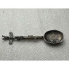 Canada Yukon sterling silver Totem spoon brooch with a silver nugget inside.