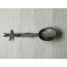 Canada Yukon sterling silver Totem spoon brooch with a silver nugget inside.