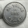 US AL. Young 805 12 TH St Trade Token Good For 2½ Cents