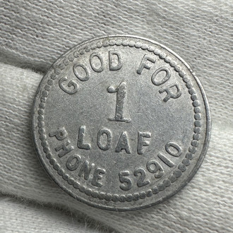 Canada Winnipeg City Bread Co. Good For One Loaf Bread Token