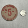 1982  Saskatoon 5 Cents Wooden Token 217 23rd Street
