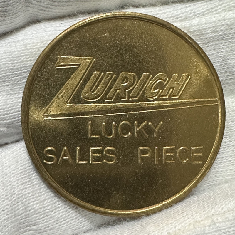 Zurich Lucky Sales Piece Brass Token