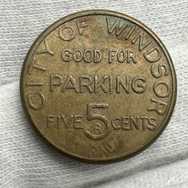 Canada City of Windsor Parking Token Good For Five 5 Cents