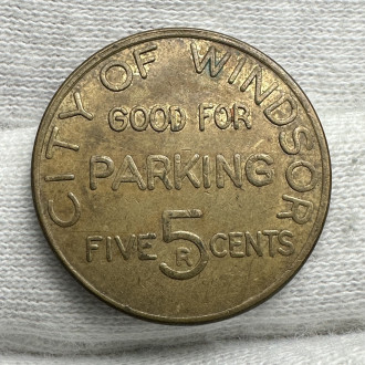 Canada City of Windsor Parking Token Good For Five 5 Cents