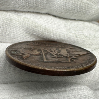 1931 US The Reaper Cyrus Hall McCormick Inventor International Harvester Company Medal Token