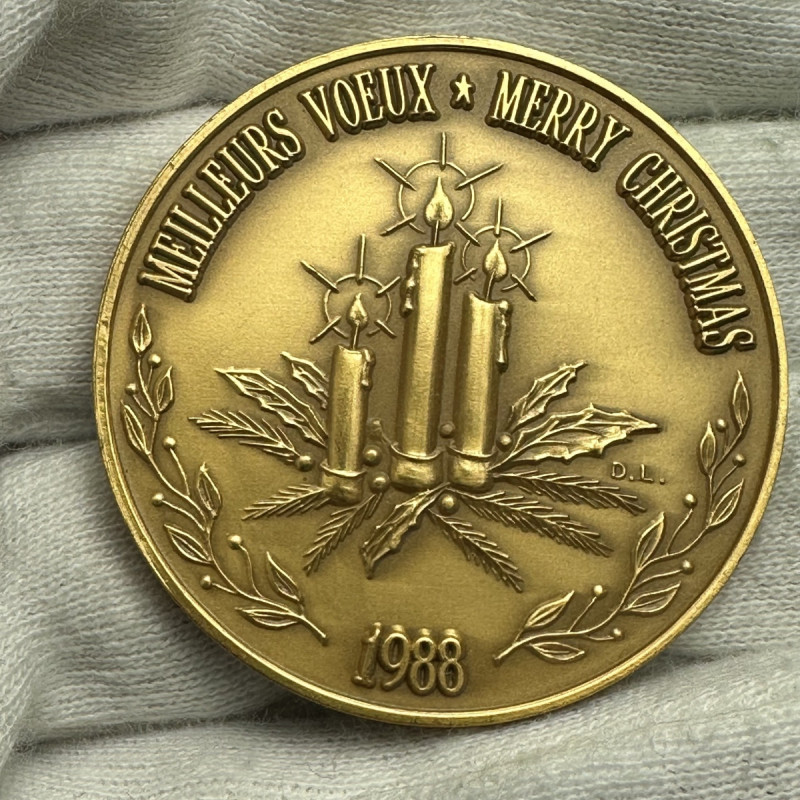 1988 Canada Franklin Numismatist Christmas Medal Token