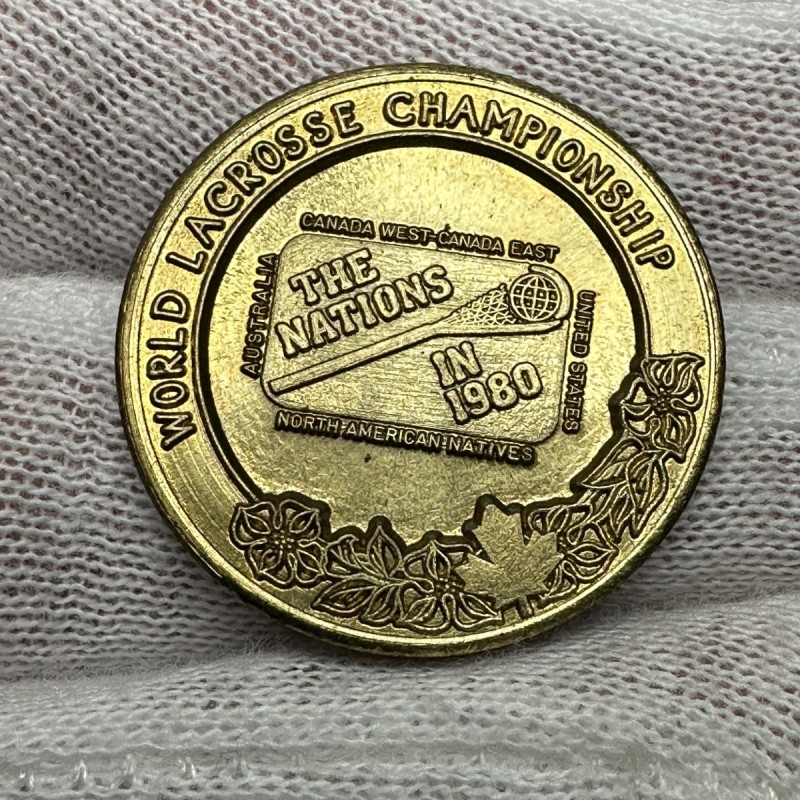 1980  British Columbia Vancouver Victoria Lacrosse Championship Medal