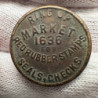1920 San Francisco Telephone token Moise Klinkner Co Red Rubber