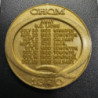 1968 BC Radio CHQM 1320 BC Lions CFL Football Schedule Plastic Token