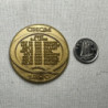 1968 BC Radio CHQM 1320 BC Lions CFL Football Schedule Plastic Token