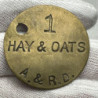 Vintage Ontario Hay And Oats A. & R. D. No 1 Brass Rare