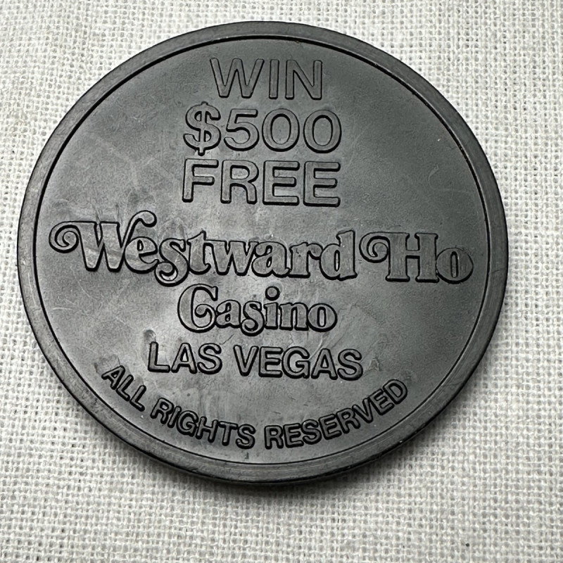 Las Vegas Nevada $500 Free Play Casino Slot Token Plastic