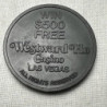 Las Vegas Nevada $500 Free Play Casino Slot Token Plastic