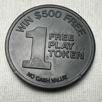 Las Vegas Nevada $500 Free Play Casino Slot Token Plastic