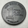 Las Vegas Nevada $500 Free Play Casino Slot Token Plastic