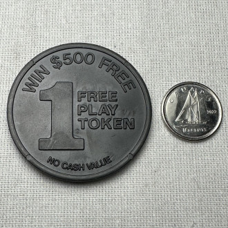 Las Vegas Nevada $500 Free Play Casino Slot Token Plastic
