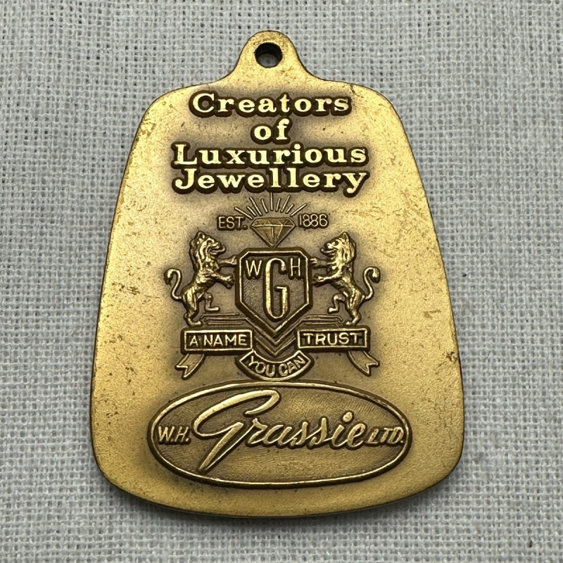 Vancouver W.H. Grassie Ltd. Luxurious Jewellery Preferred Client Fob Rare
