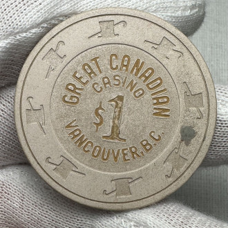 Great Canada Vancouver British Columbia Casino 1$ Chip
