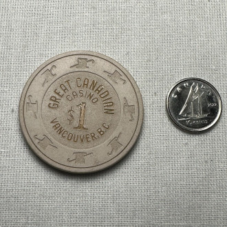 Great Canada Vancouver British Columbia Casino 1$ Chip